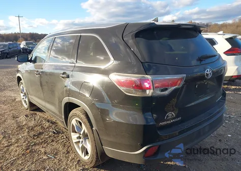 2016 Toyota Highlander Limited Platinum V6 z USA, uszkodzony, nr VIN 5TDDKRFH9GS329381